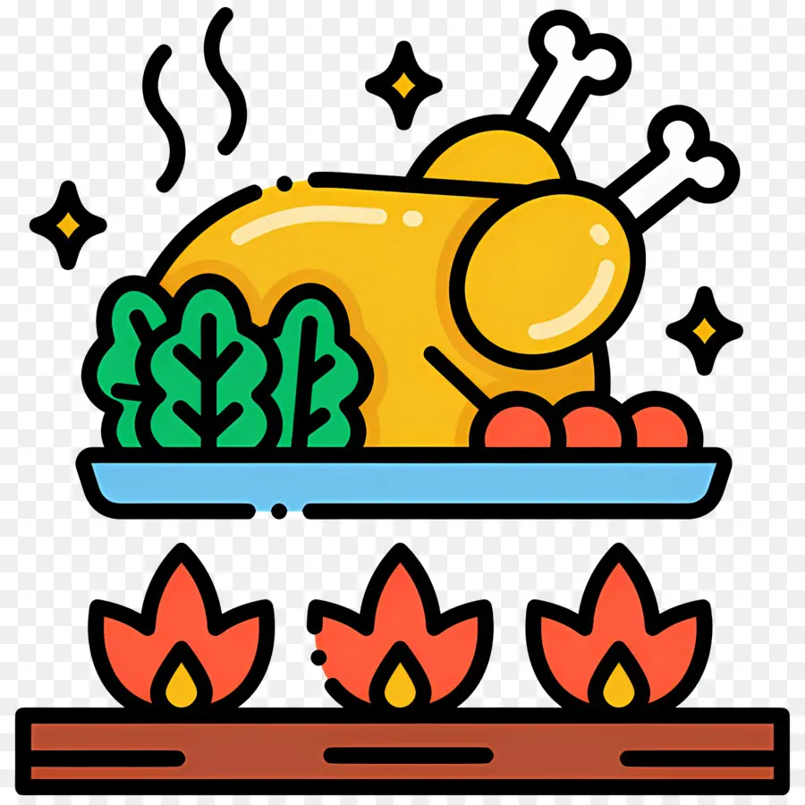 Comida De Pavo，Pollo Asado PNG