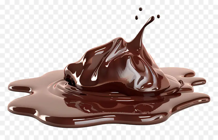 Chocolate Derretido，Salpicaduras De Chocolate PNG