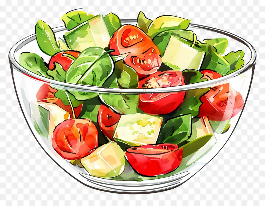 Plato De Ensalada，Ensalada PNG