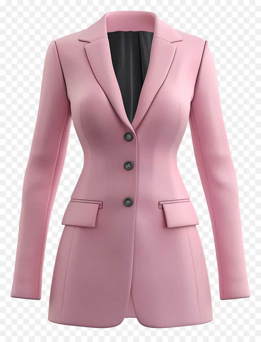 Vestimenta Formal Femenina，Abrigo Rosa PNG