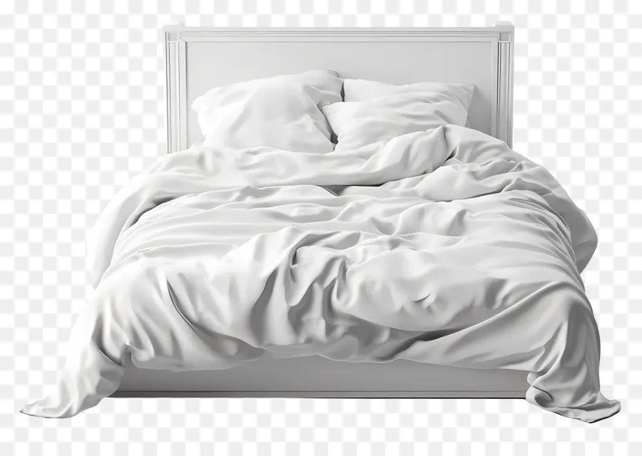 Haz Tu Día De Cama，Cama Desordenada PNG