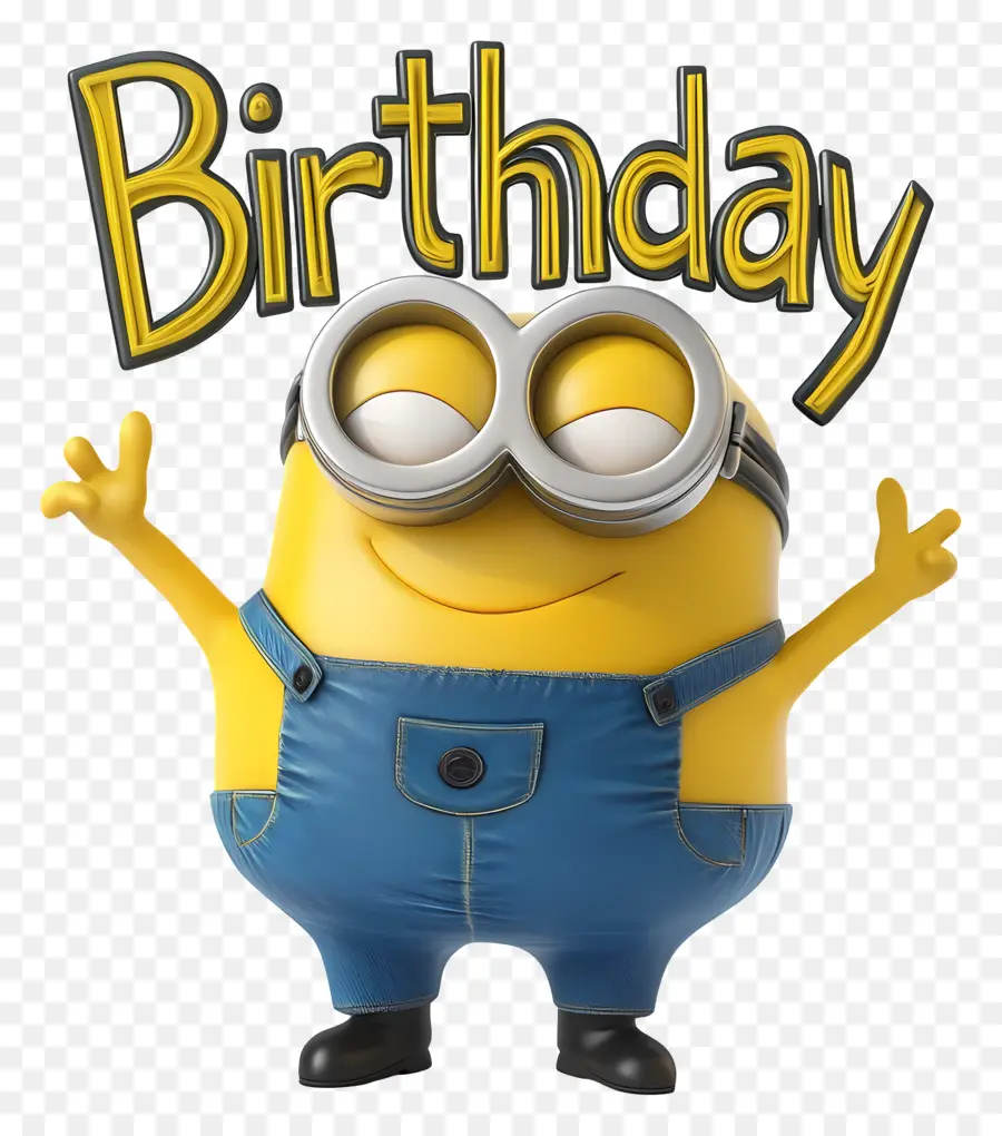 Feliz Cumpleaños，Minion Con Cartel De Feliz Cumpleaños PNG