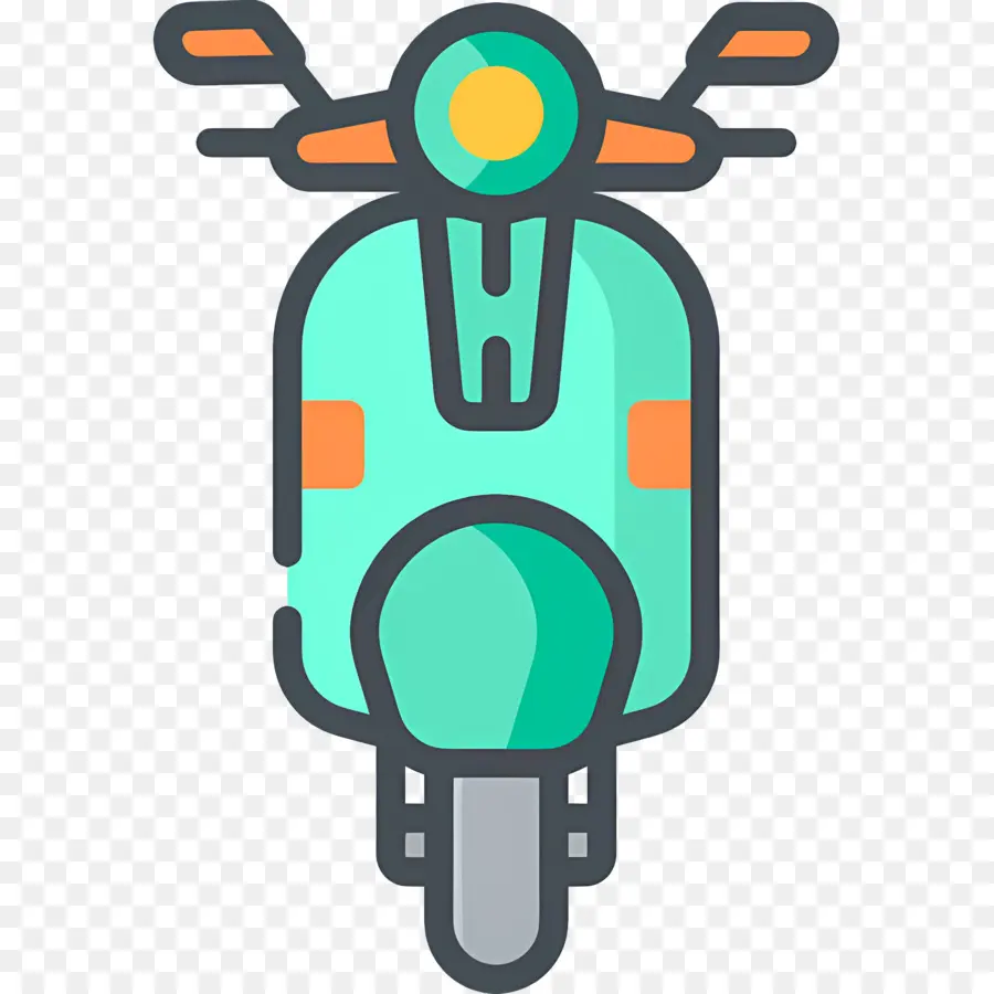 Motocicleta Antigua，Vespa Verde PNG