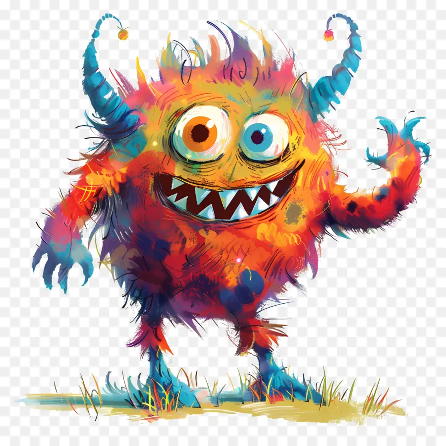 Monstruo Tonto，Monstruo Colorido PNG