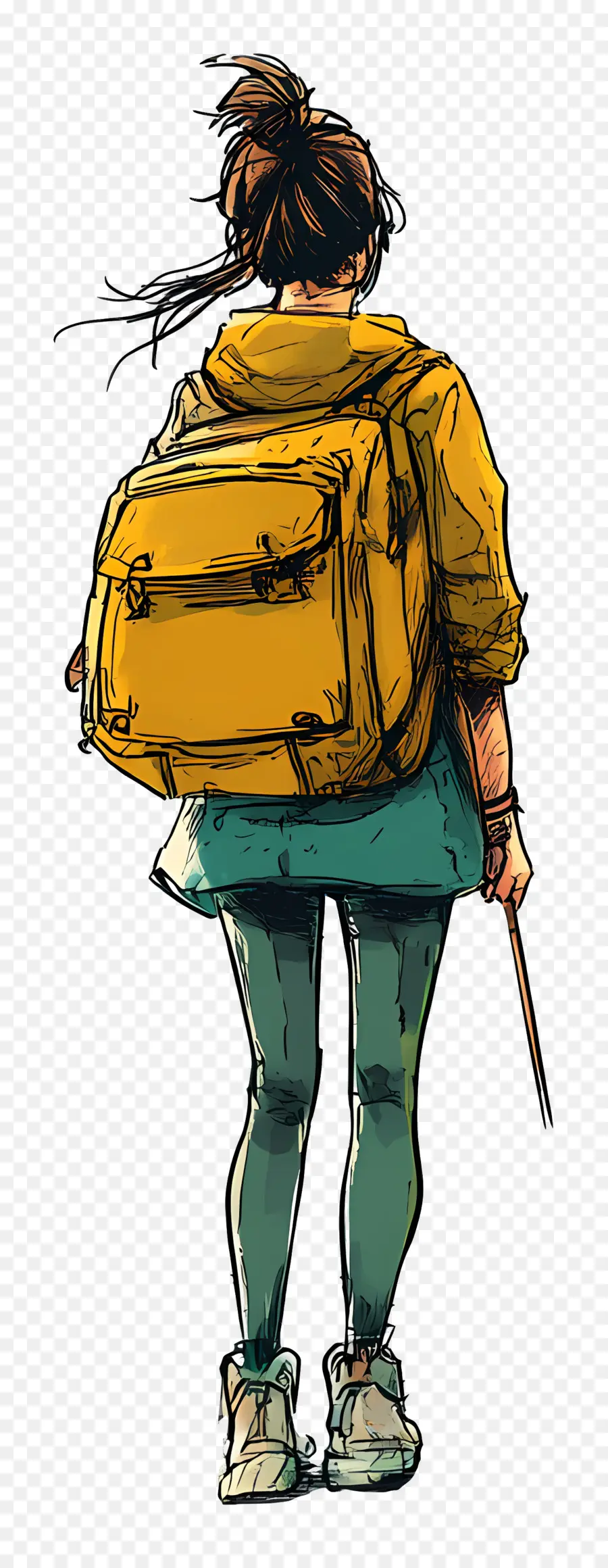 Pasión De Viajar，Chica Con Mochila PNG