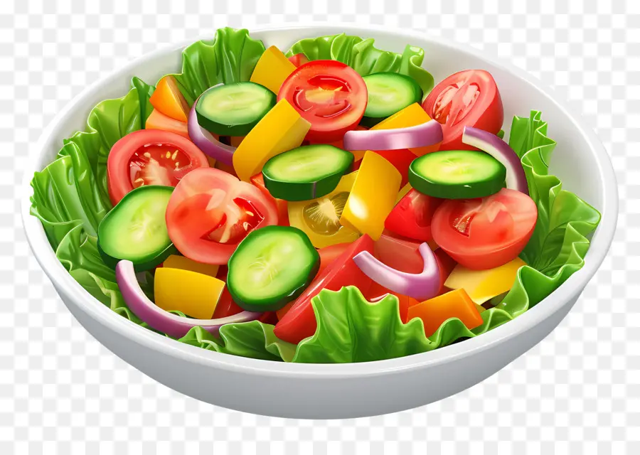 Ensalada De Verduras，Tazón De Ensalada PNG