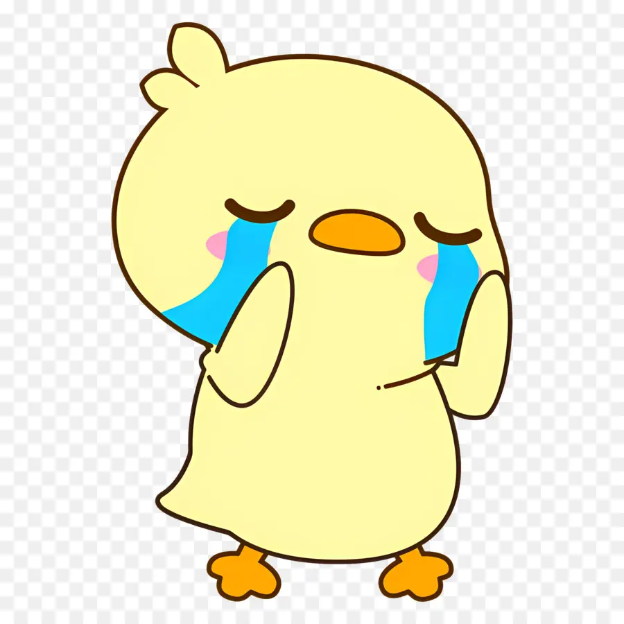 Pato De Dibujos Animados，Pollito Llorando PNG