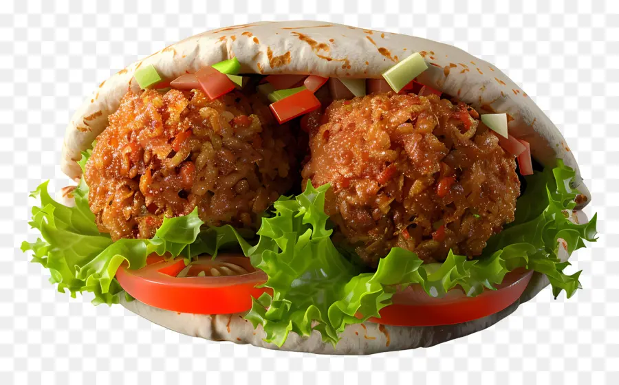 Falafel，Sándwich De Falafel PNG