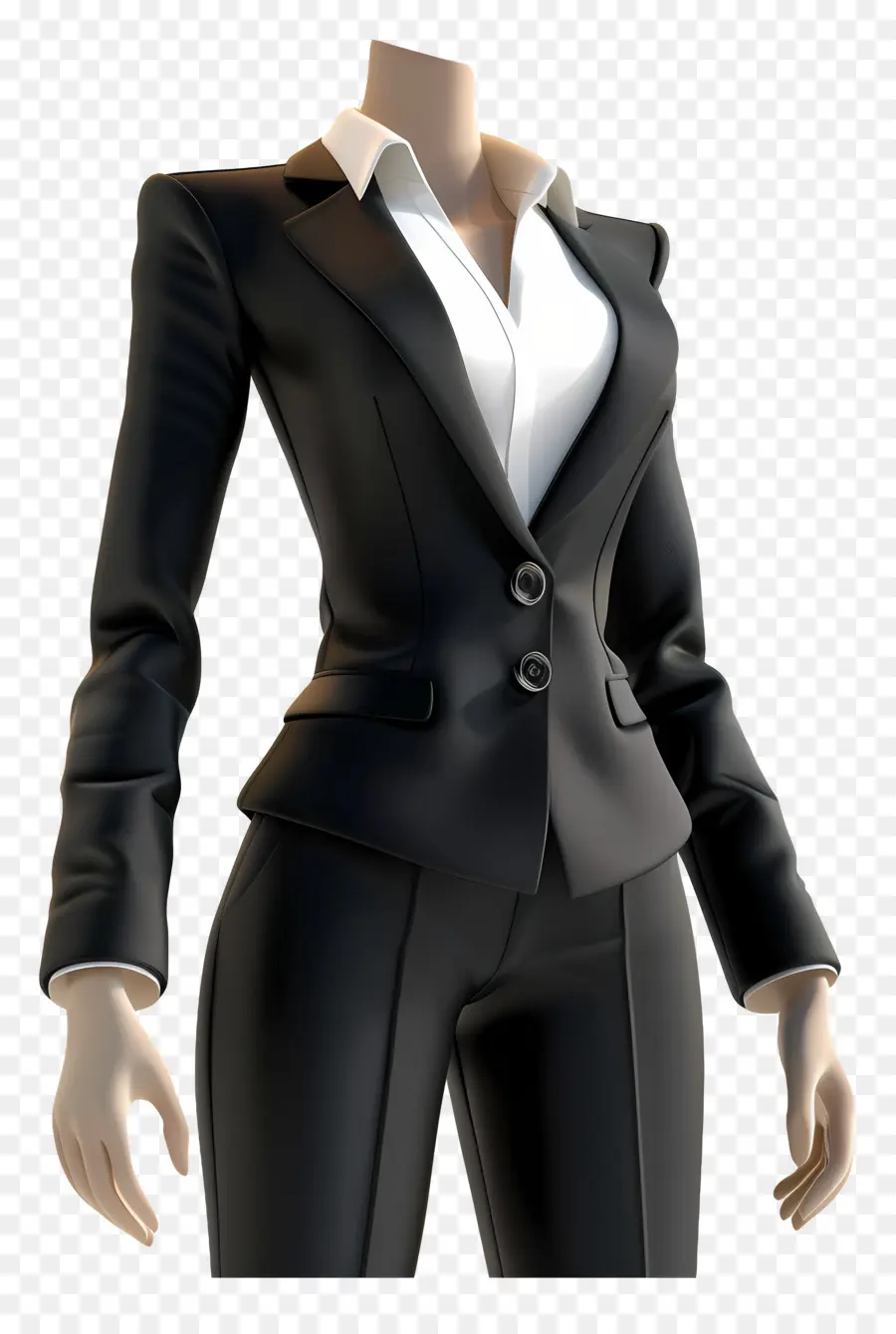 Vestimenta Formal Femenina，Maniquí Negro PNG