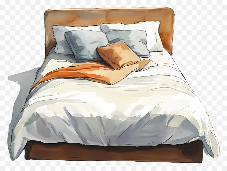 Haz Tu Día De Cama，Cama PNG