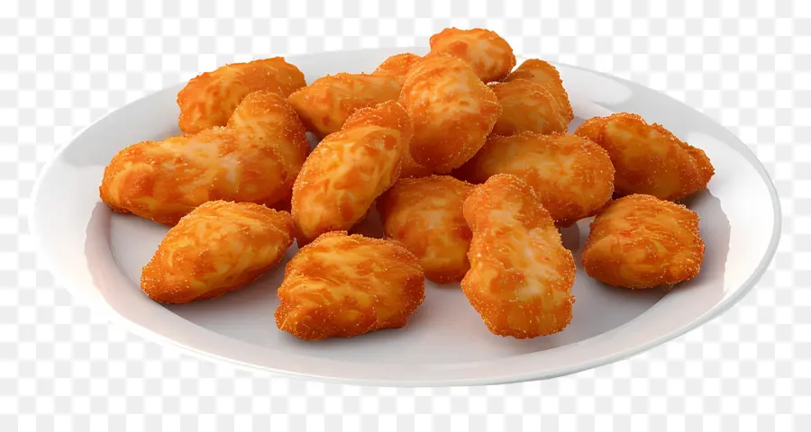 Nuggets De Pollo Picantes，Bocadillos Fritos PNG