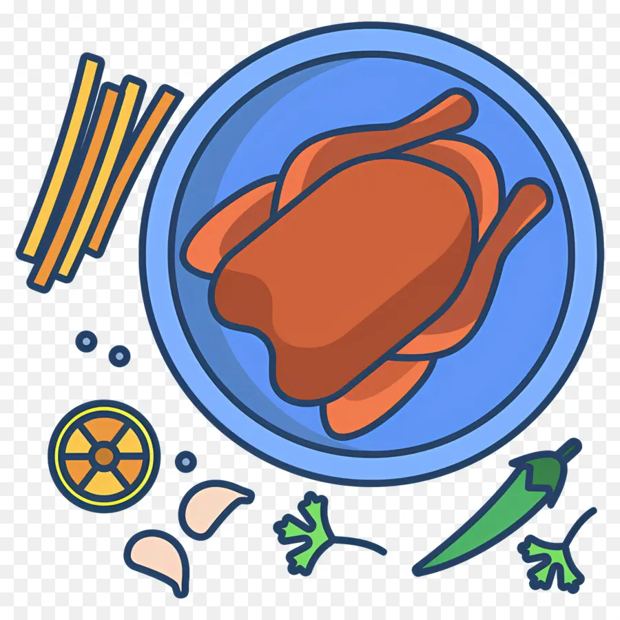 Comida De Pavo，Pollo Asado PNG