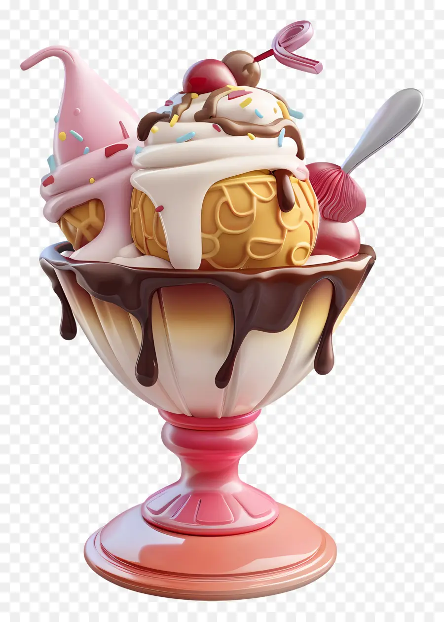 Helado，Postre PNG