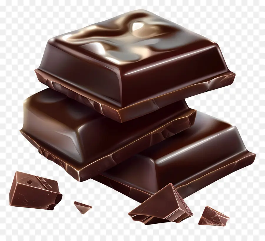 Chocolate Oscuro，Barra De Chocolate PNG