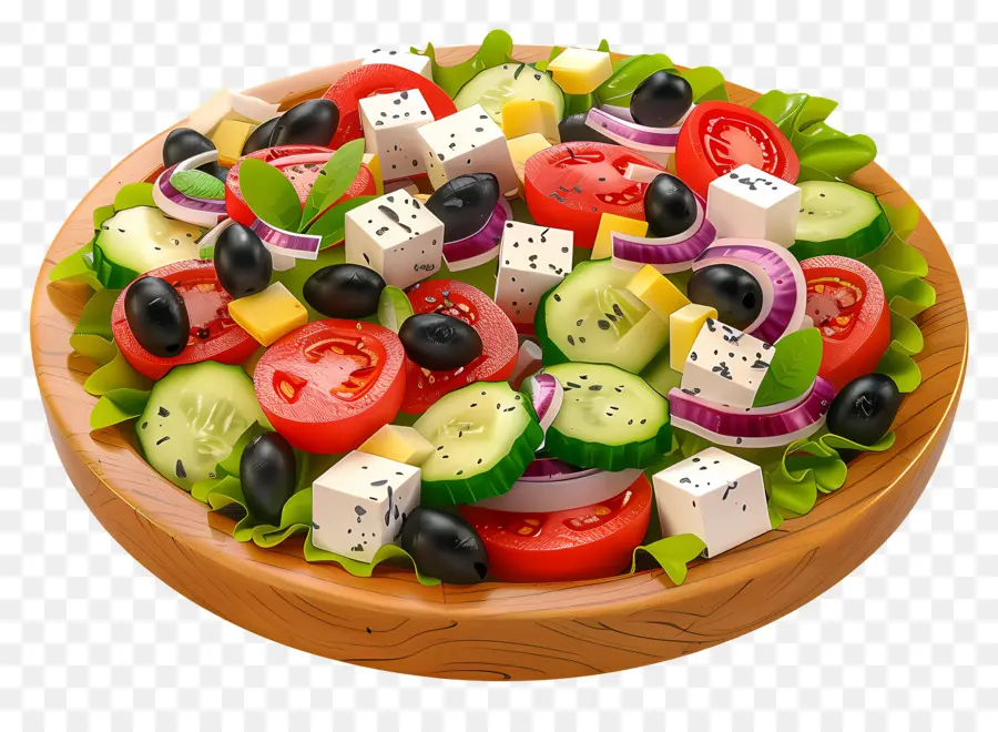 Ensalada Griega，Ensalada De Verduras PNG