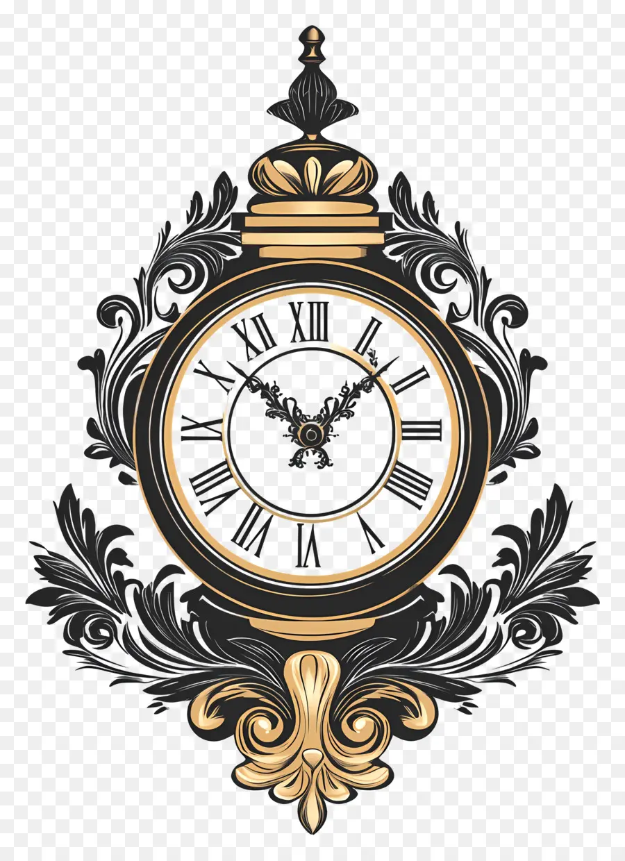 Elegancia Atemporal，Reloj Antiguo PNG