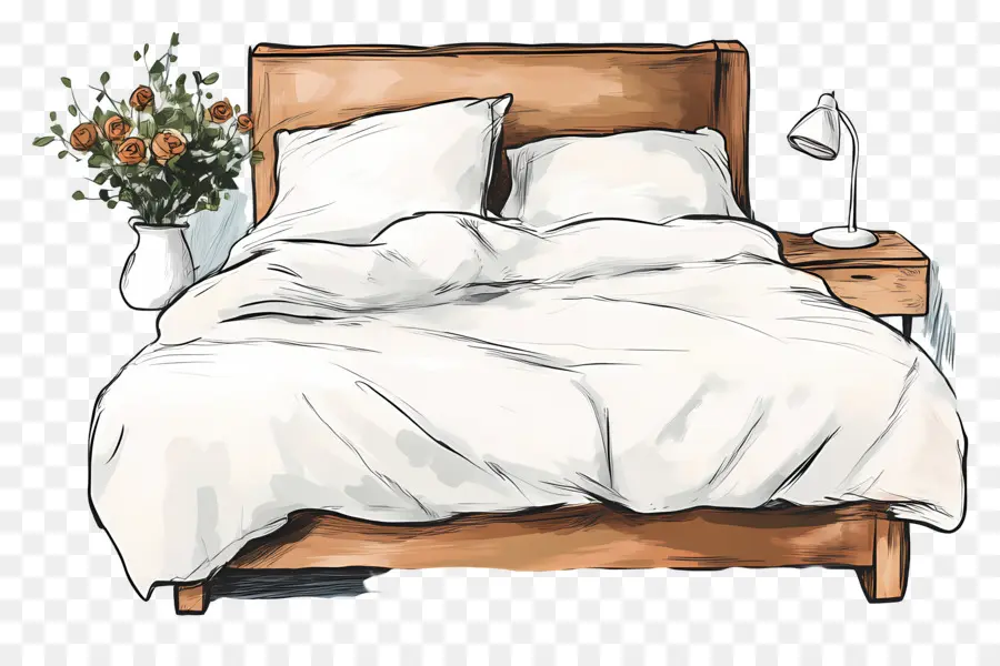 Haz Tu Día De Cama，Cama PNG