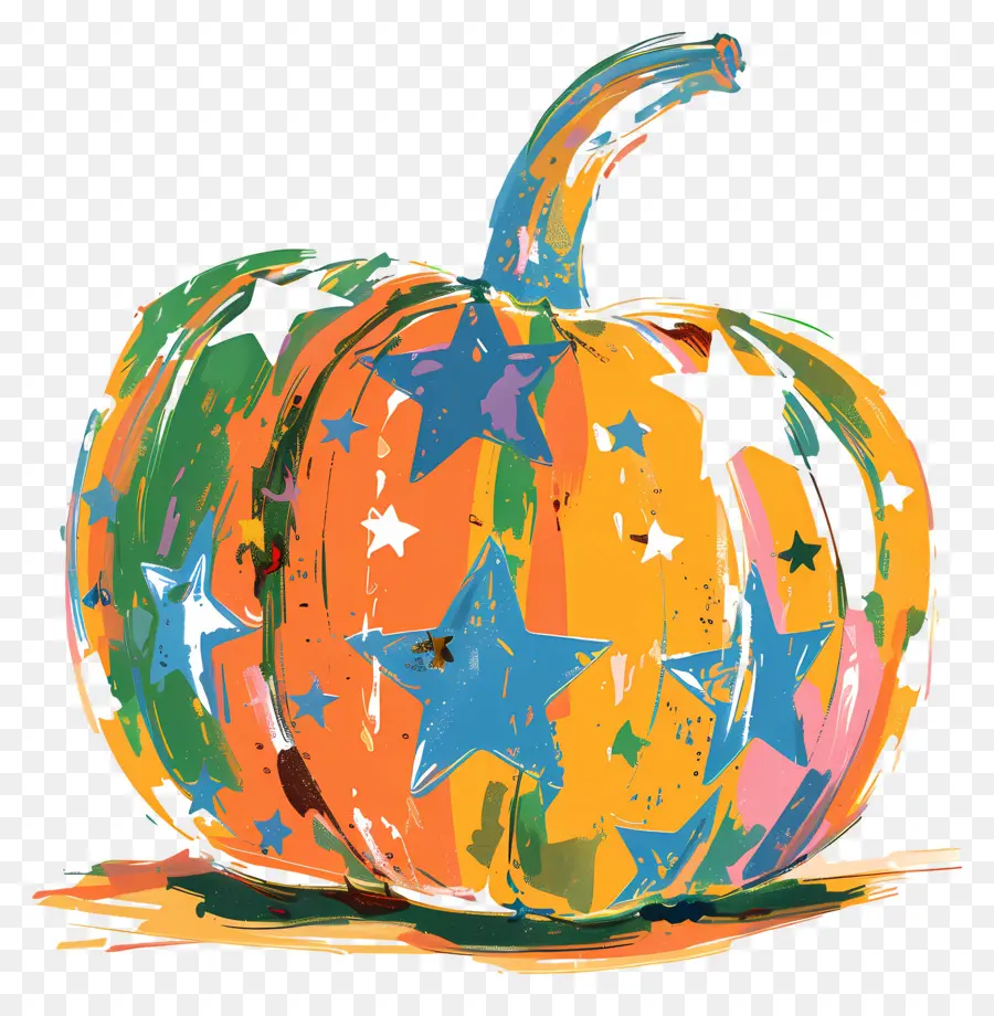 Calabaza，Calabaza Colorida PNG