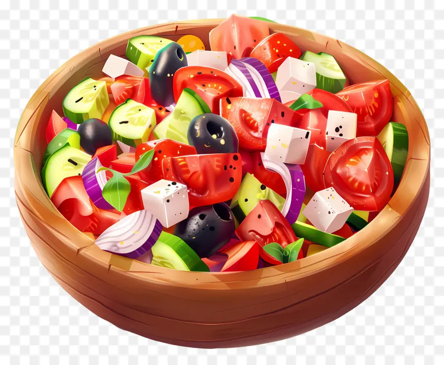 Ensalada Griega，Plato De Ensalada PNG