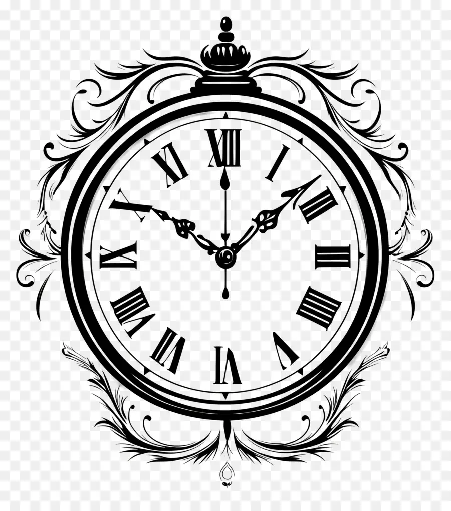 Elegancia Atemporal，Reloj Antiguo PNG