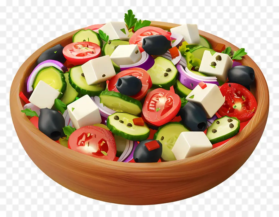 Ensalada Griega，Plato De Ensalada PNG