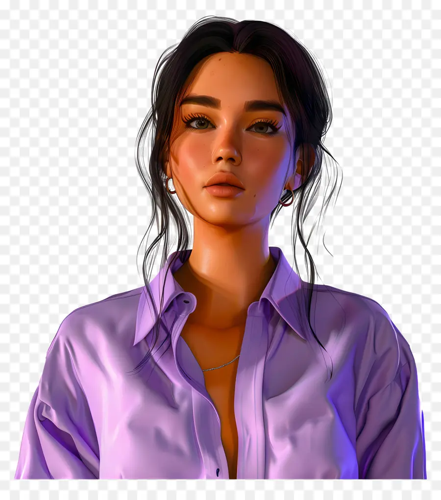 Mujer En Camisa，Mujer PNG