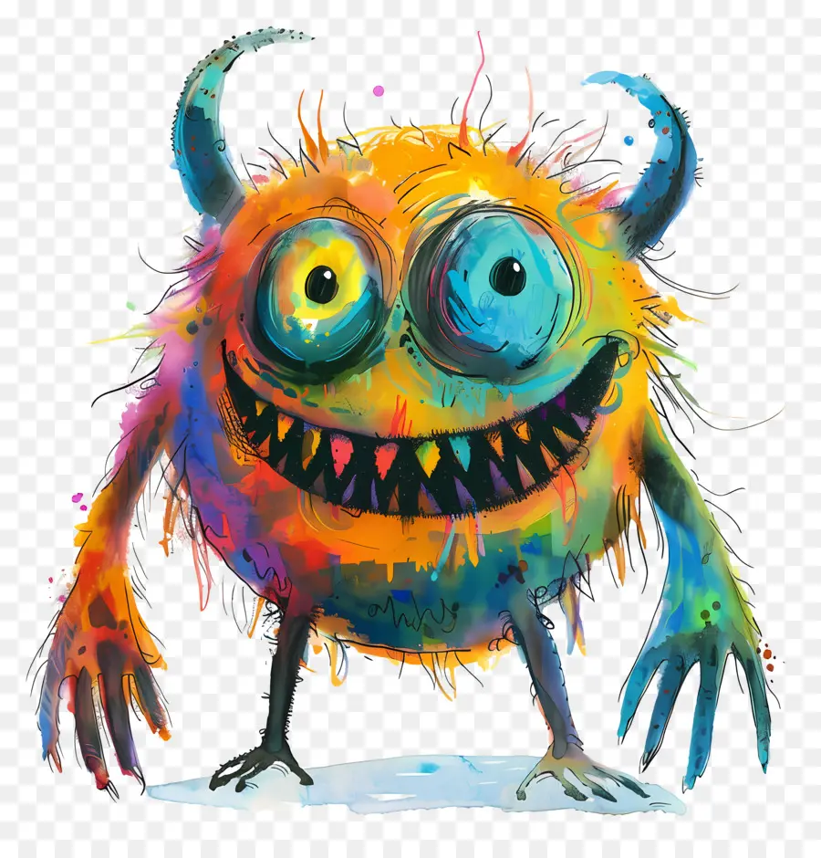 Monstruo Tonto，Monstruo Colorido PNG