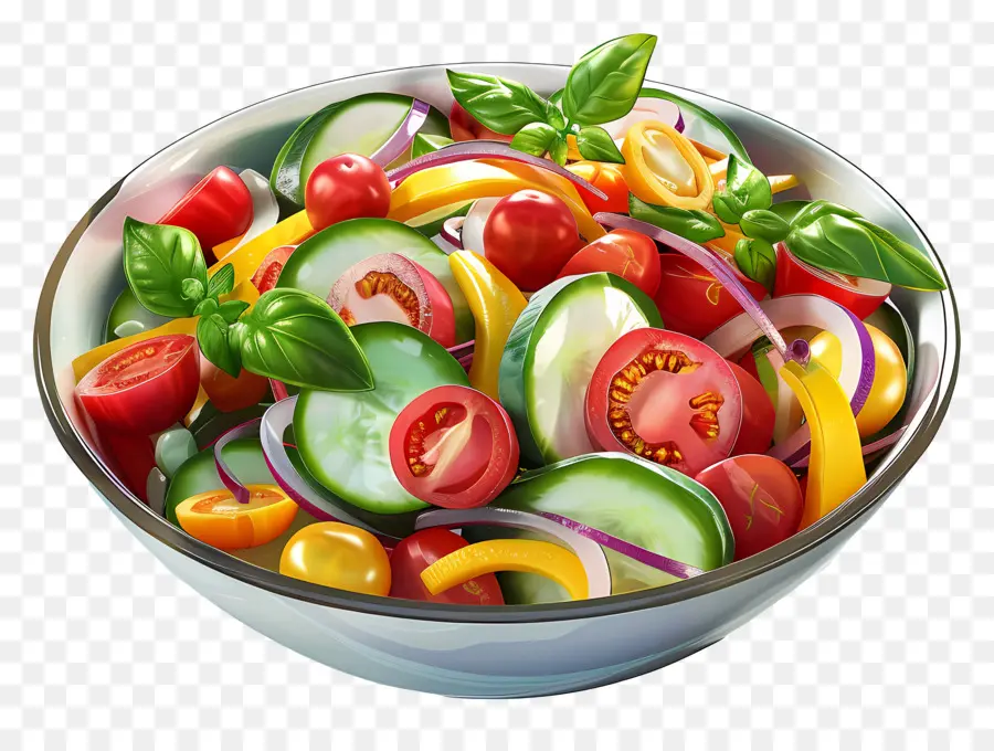 Ensalada De Verduras，Tazón De Ensalada PNG