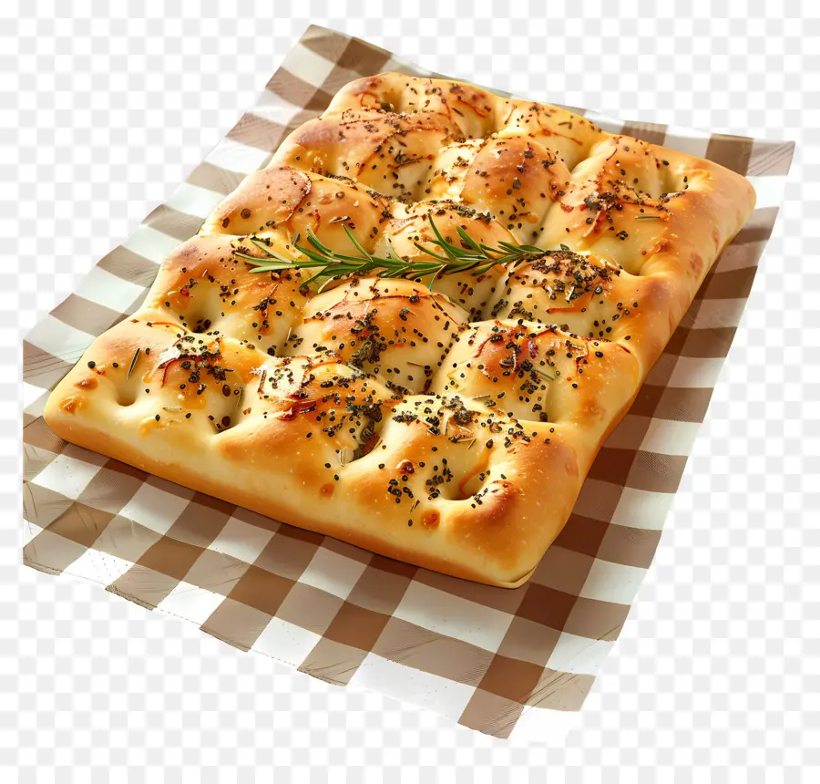 Pan Focaccia，Alimento PNG