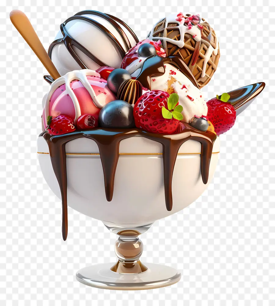 Helado De Helado，Postre PNG