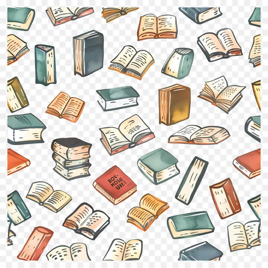 Patrón De Libros，Libros PNG