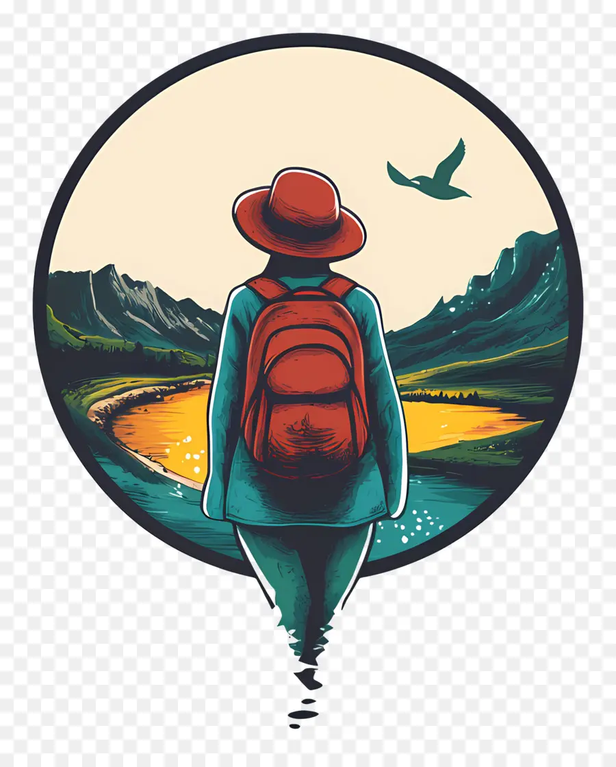 Pasión De Viajar，Viajero Con Mochila PNG