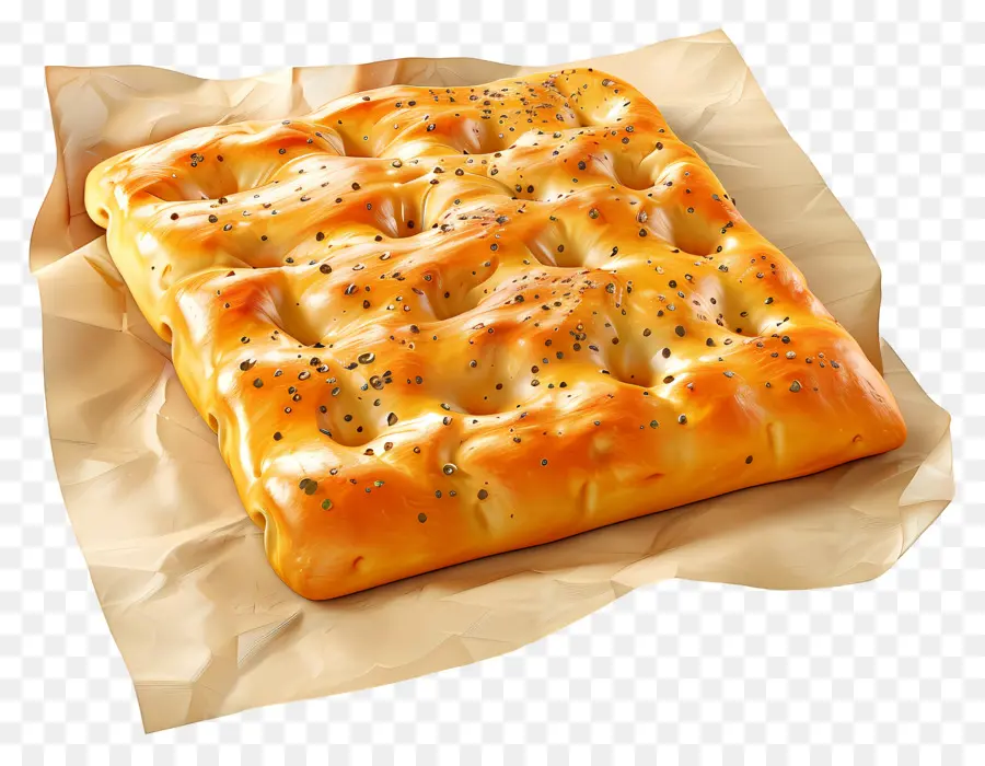 Pan Focaccia，Horneado PNG