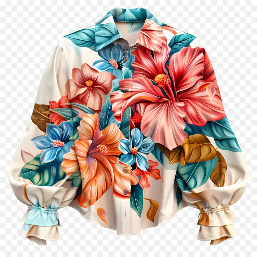 Blusa，Camisa De Flores PNG