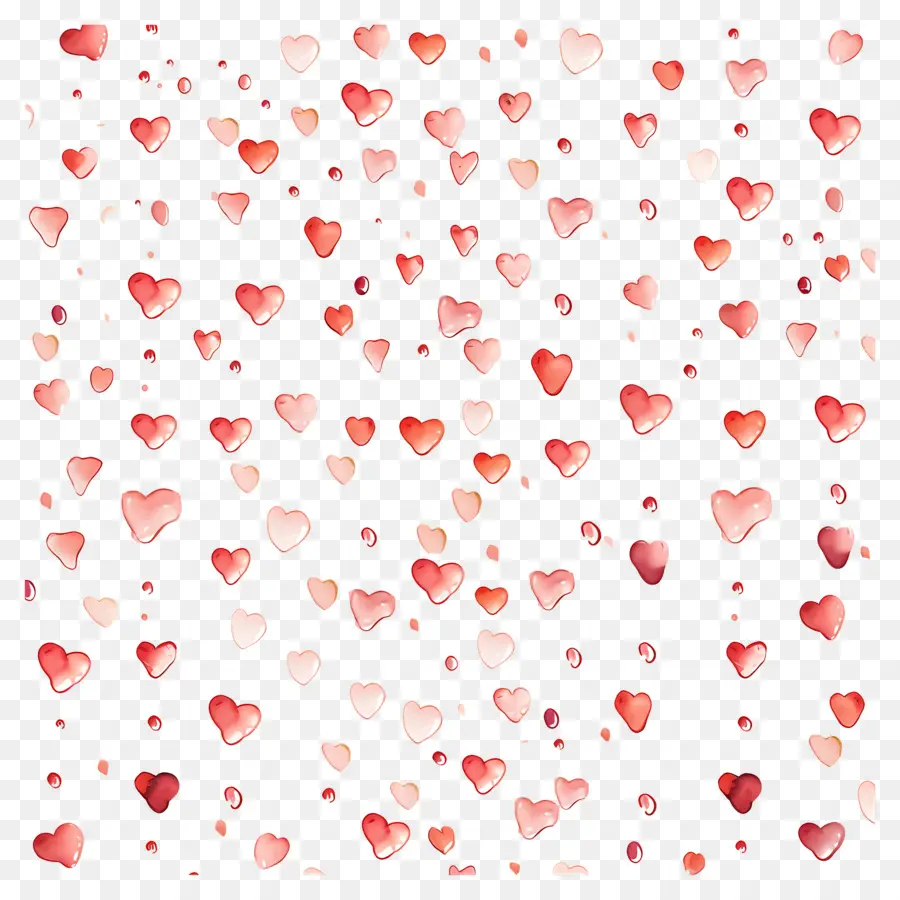 Fondo De Amor，Confeti De Corazón PNG