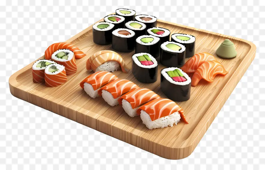 Sushi，Plato De Sushi PNG