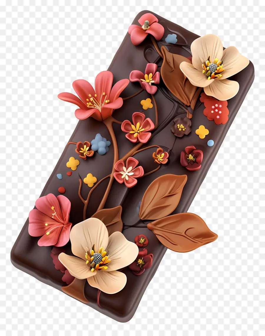 Chocolate Oscuro，Chocolate Decorativo PNG