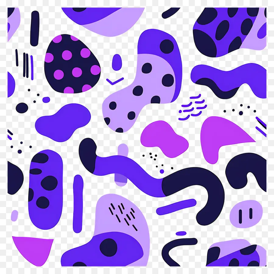 Fondo Morado，Formas Abstractas PNG