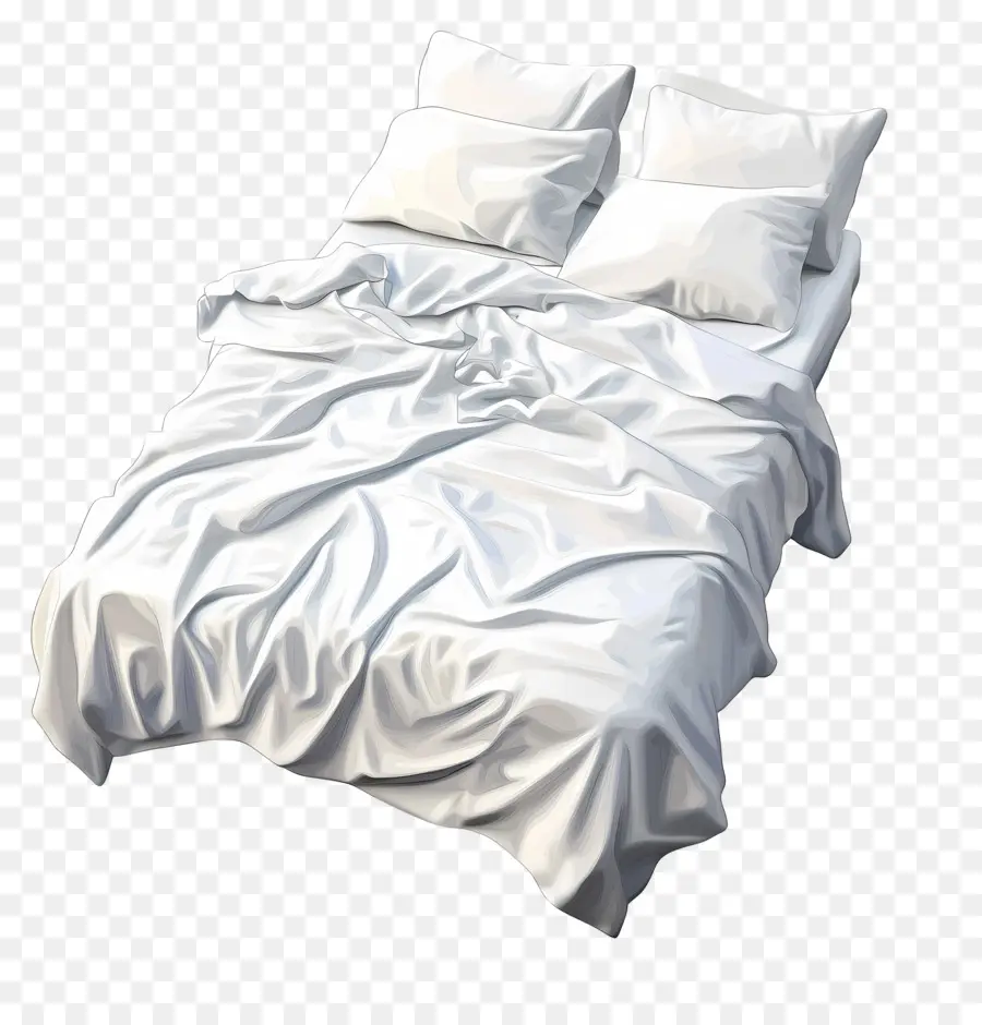 Haz Tu Día De Cama，Cama Blanca PNG