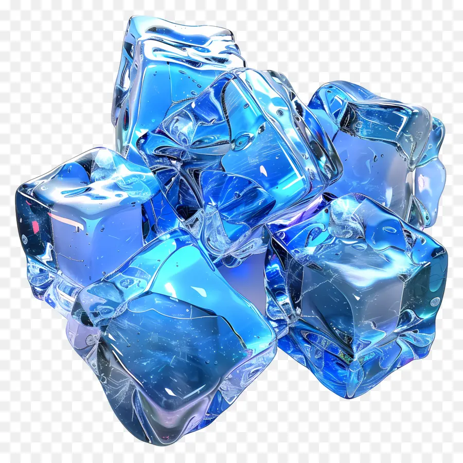 Hielo Azul，Cubitos De Hielo Azules PNG