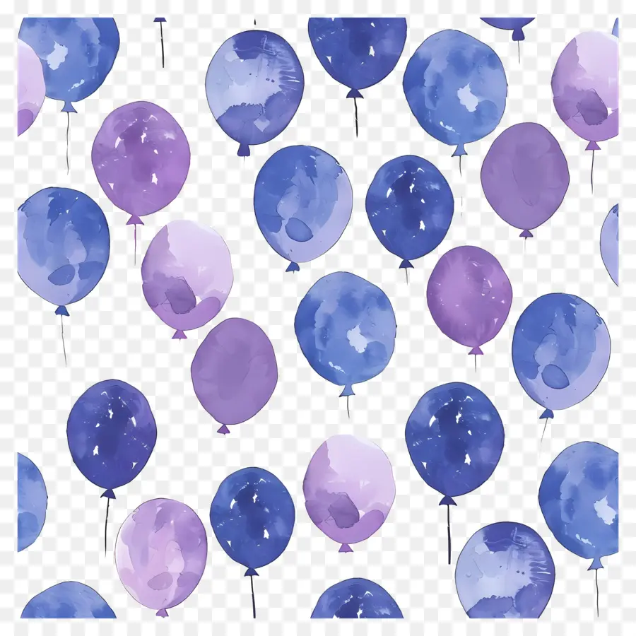 Patrón De Globo，Globos Morados PNG