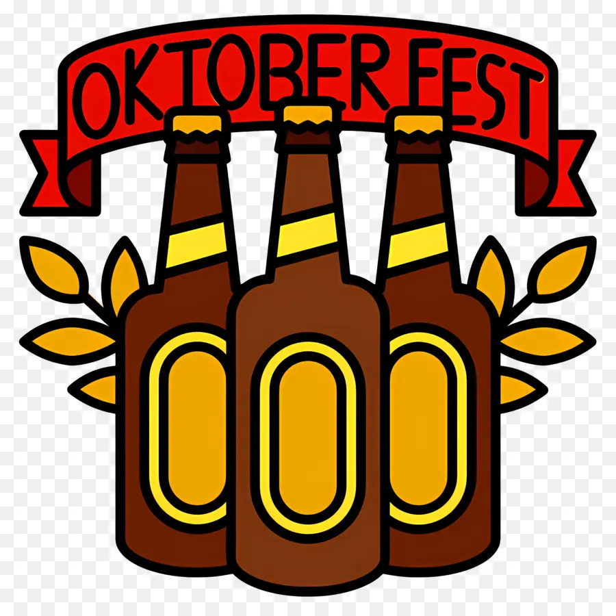 Oktoberfest，Botellas De Cerveza PNG