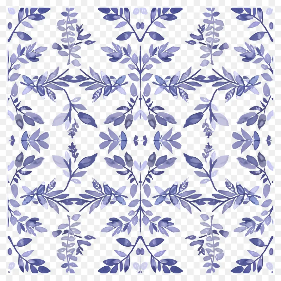 Fondo Morado，Patrón Floral Azul PNG