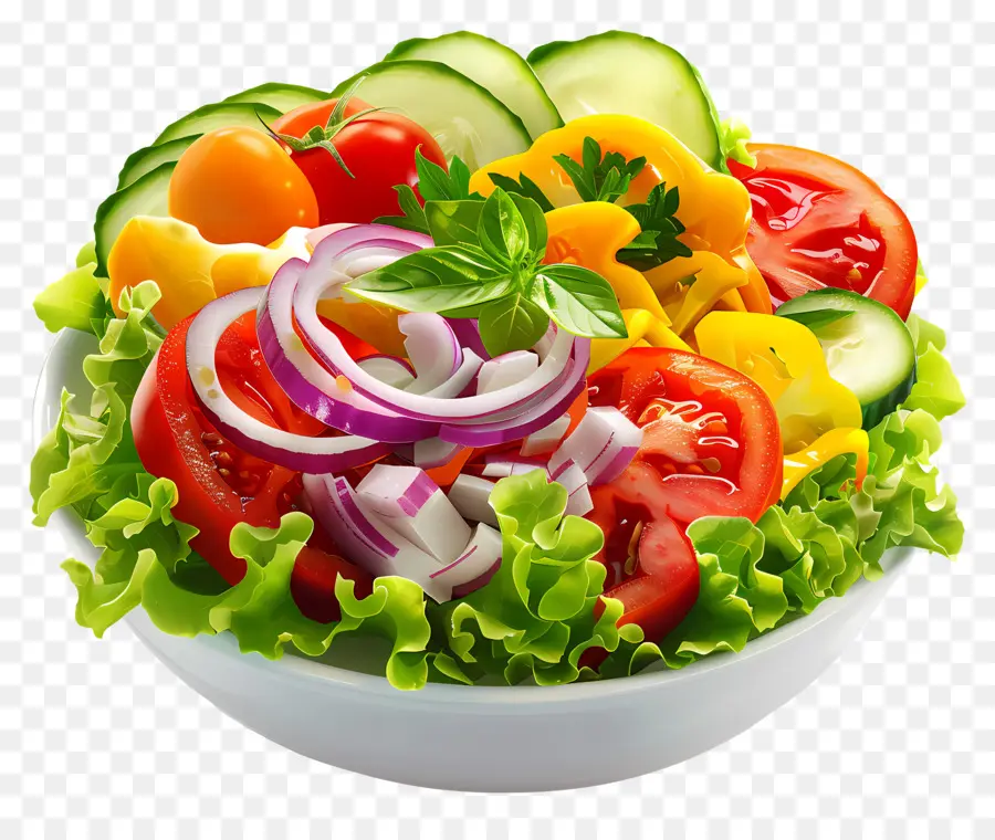 Ensalada De Verduras，Tazón De Ensalada PNG