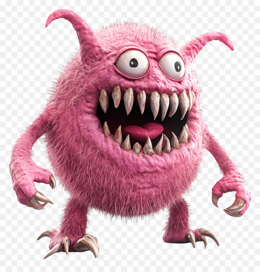 Monstruo Rosa，Monstruo Peludo PNG