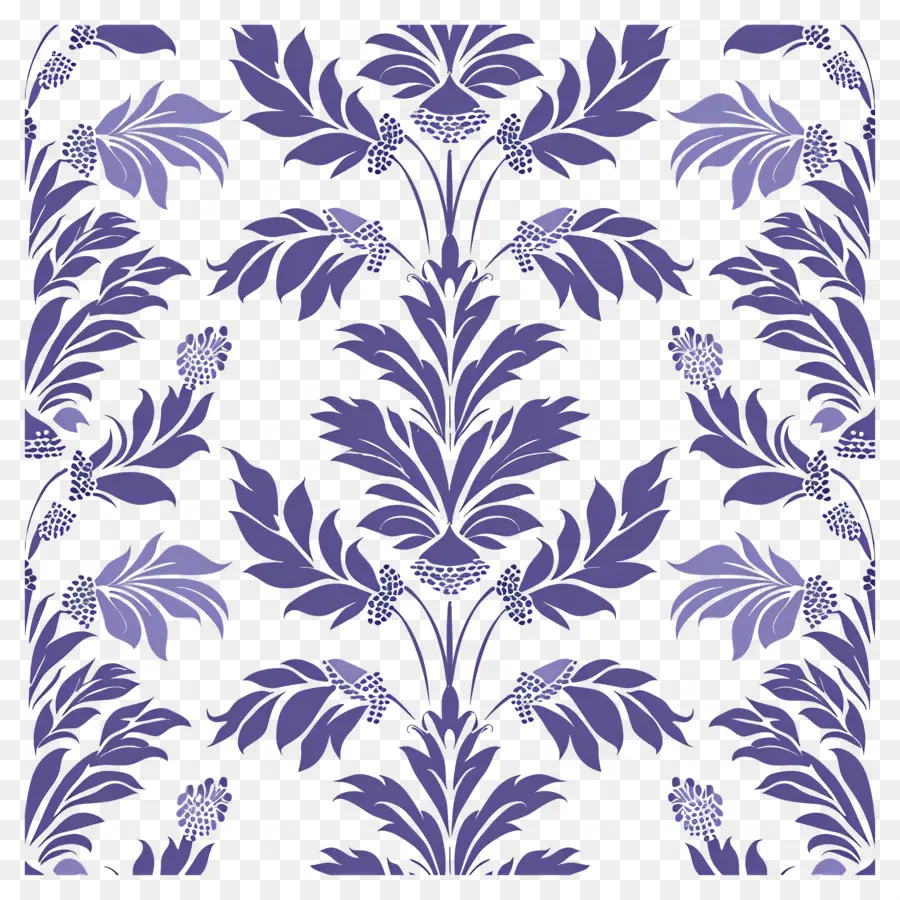 Fondo Morado，Patrón Floral PNG