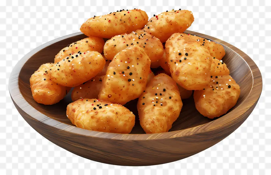 Nuggets De Pollo Picantes，Pepitas Fritas PNG