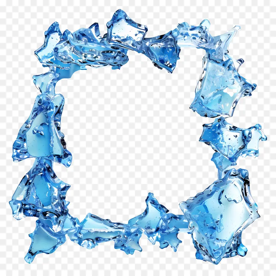 Hielo Azul，Marco De Hielo PNG