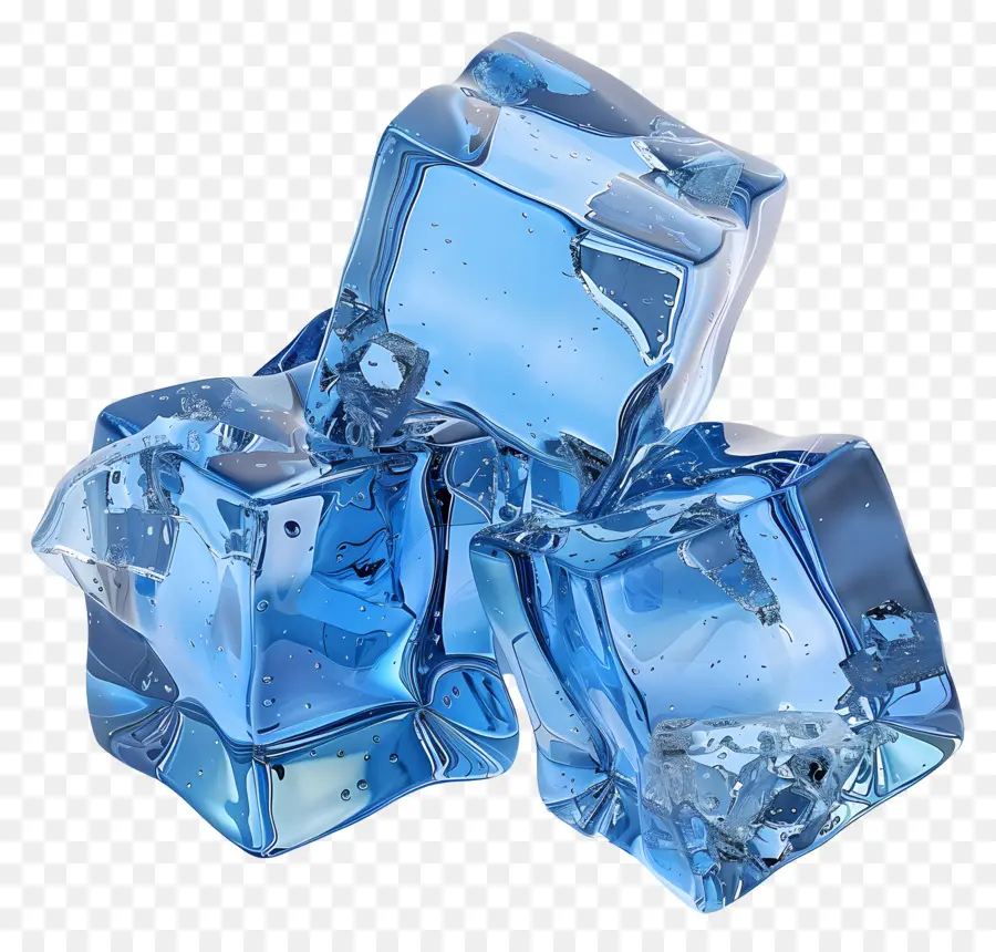 Hielo Azul，Cubitos De Hielo Azules PNG