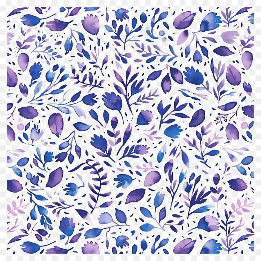 Fondo Morado，Patrón Floral PNG